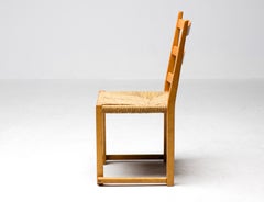 Poul Volther Stacking Chairs Gemla Sweden in Ash Scandinavian Mid Century Modern