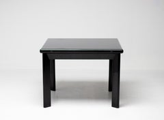 Table à rallonges rare, Kazuhide Takahama pour Simon International, laque noire