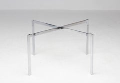 Barcelona Coffee Table Base by Mies van der Rohe for Knoll Studio, Chromed Steel