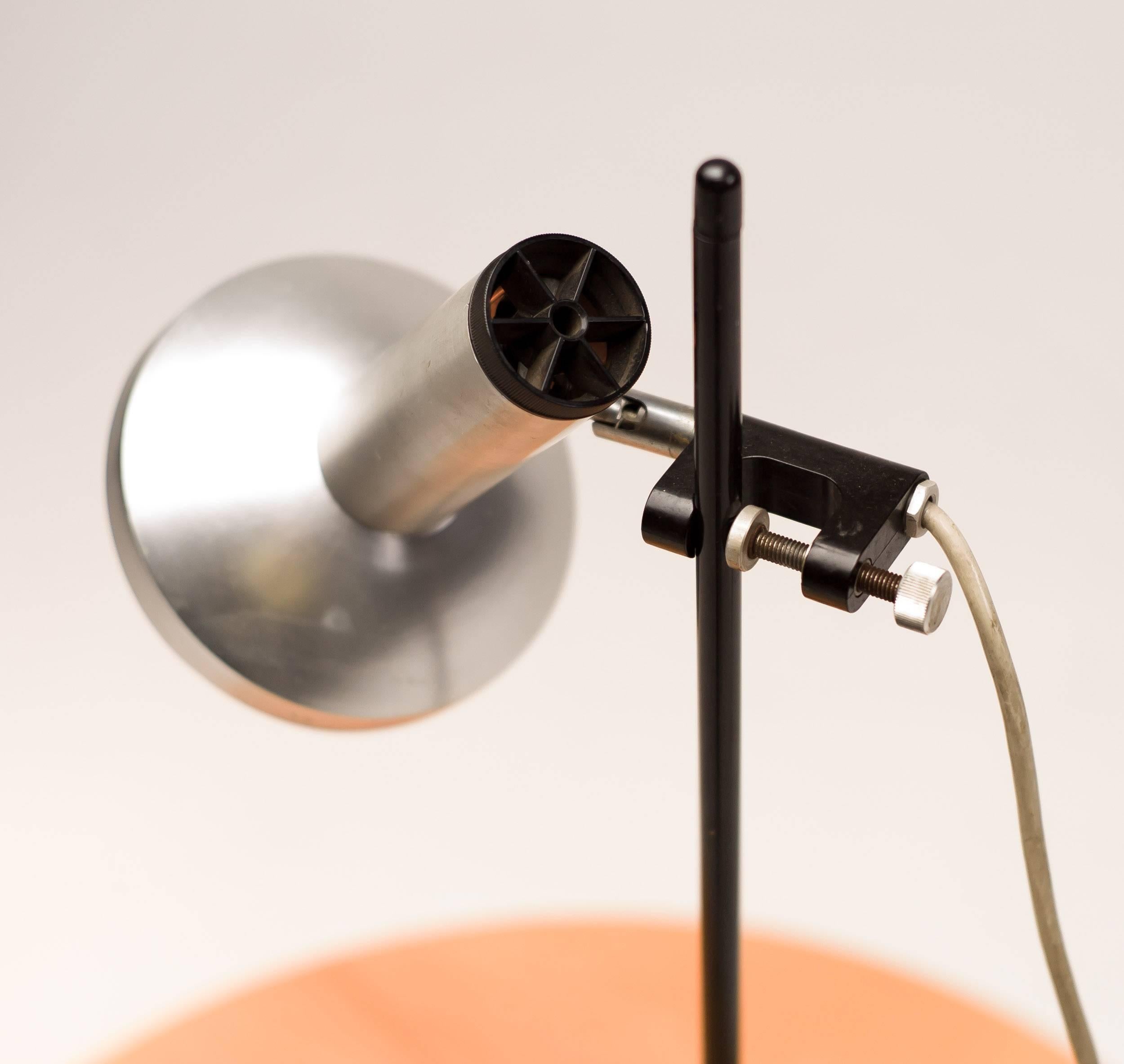 Enameled Dutch Industrial Adjustable Table Lamp