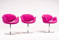 Set of Three Pierre Paulin Little Tulip Chairs