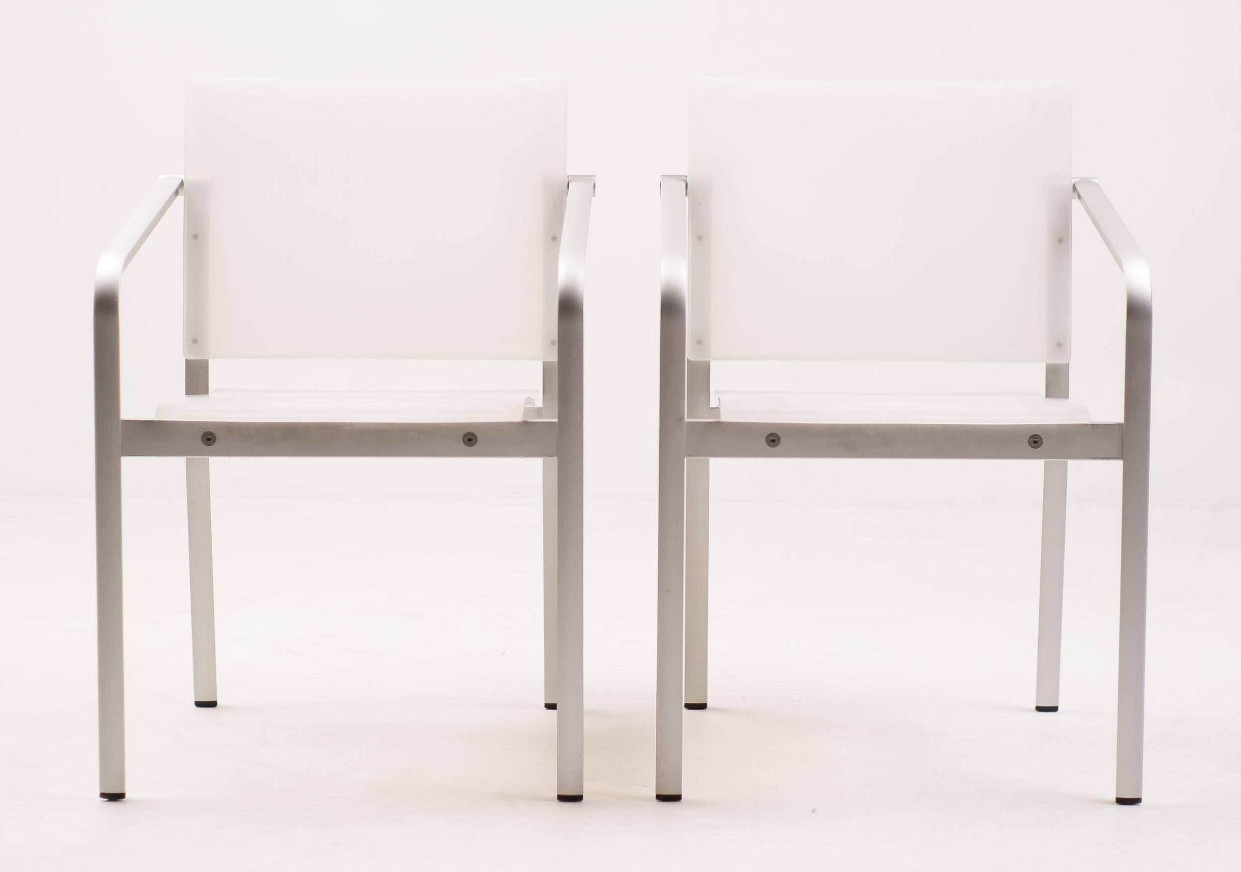 Aluminum Pair of Chairs by Sir Norman Foster