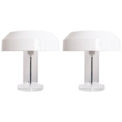 Pair of Acrylic Table Lamps by Aldo van den Nieuwelaar