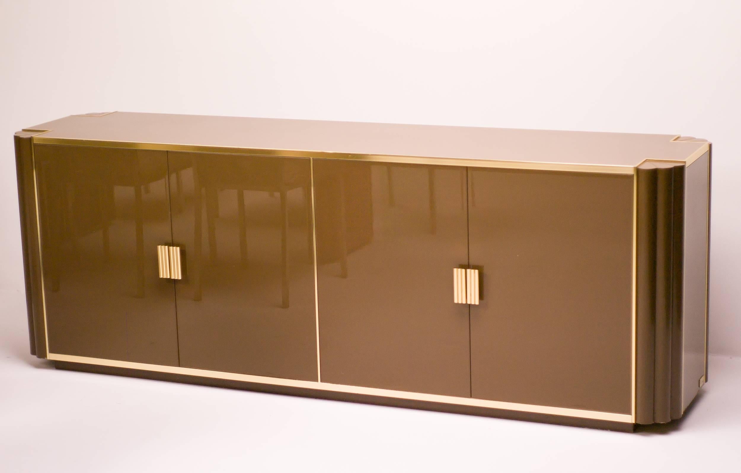 Modern Spectacular Dining Room Set, Alain Delon for Maison Jansen For Sale