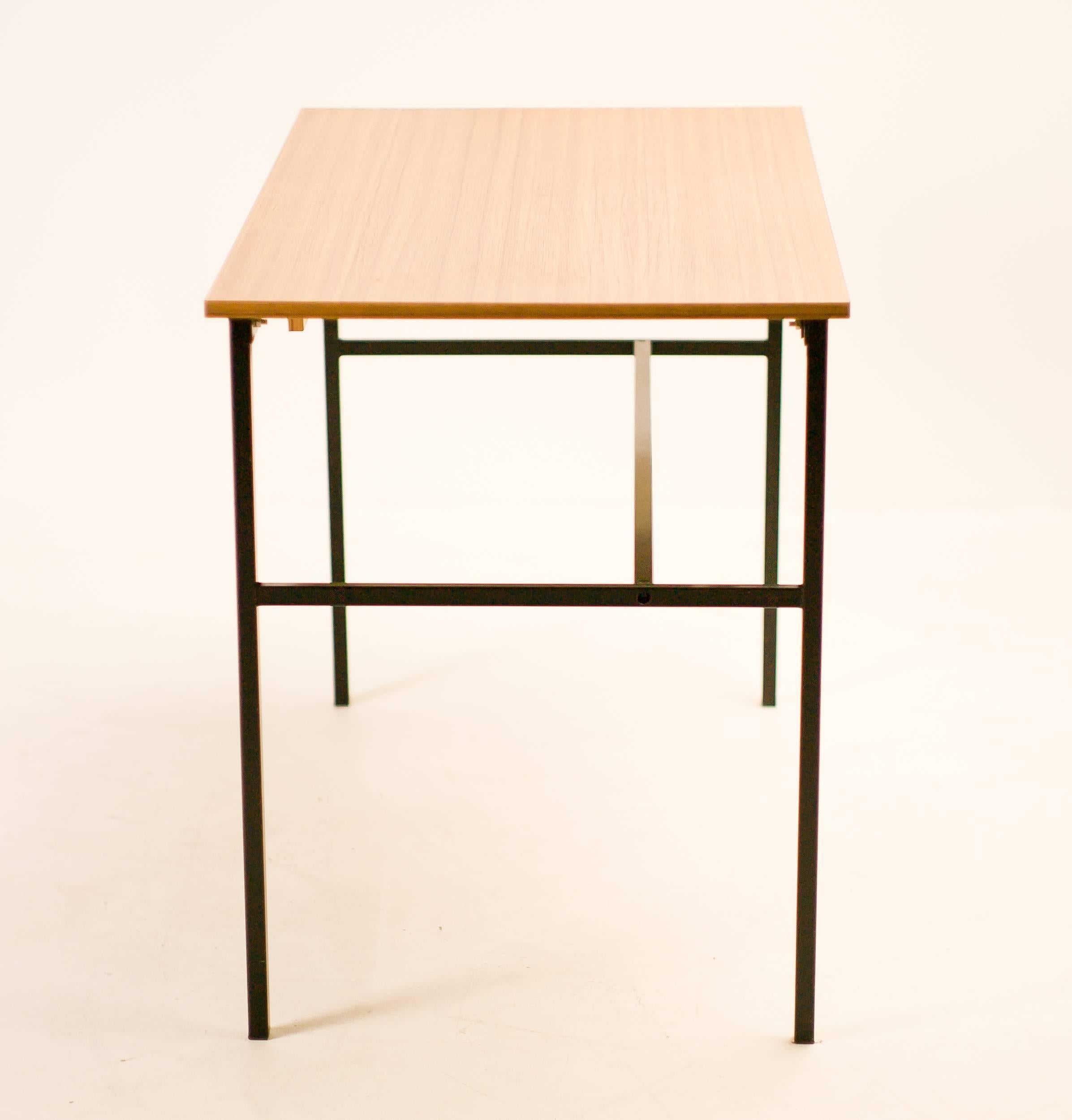 Belgian Delicate Minimalist Desk by Pierre Guariche for Meurop