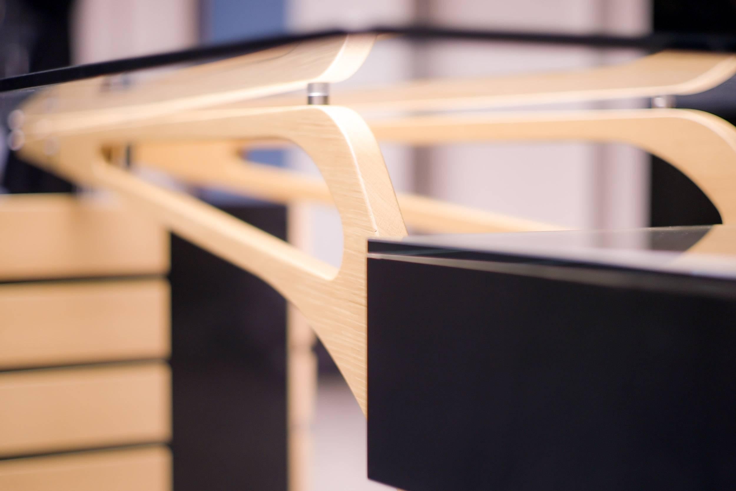 Mid-Century Modern Cavour Desk by Zanotta, Homage to Carlo Mollino