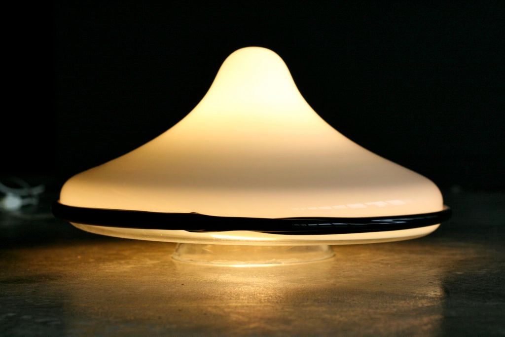 Post-Modern Glass Vistosi Table Lamp by Ettore Sottsass