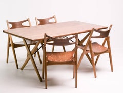 Early Hans Wegner AT-303 Cross Leg Dining Table