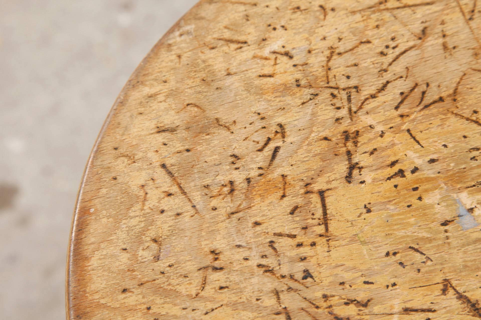 Set of Six Friso Kramer Adjustable Height Industrial Stools In Good Condition In Antwerp, BE