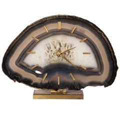 Junghaus Horloge de bureau en pierre d'agate:: Allemagne