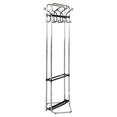 Modern Bauhaus Chrome Coat Rack, Umbrella Stand