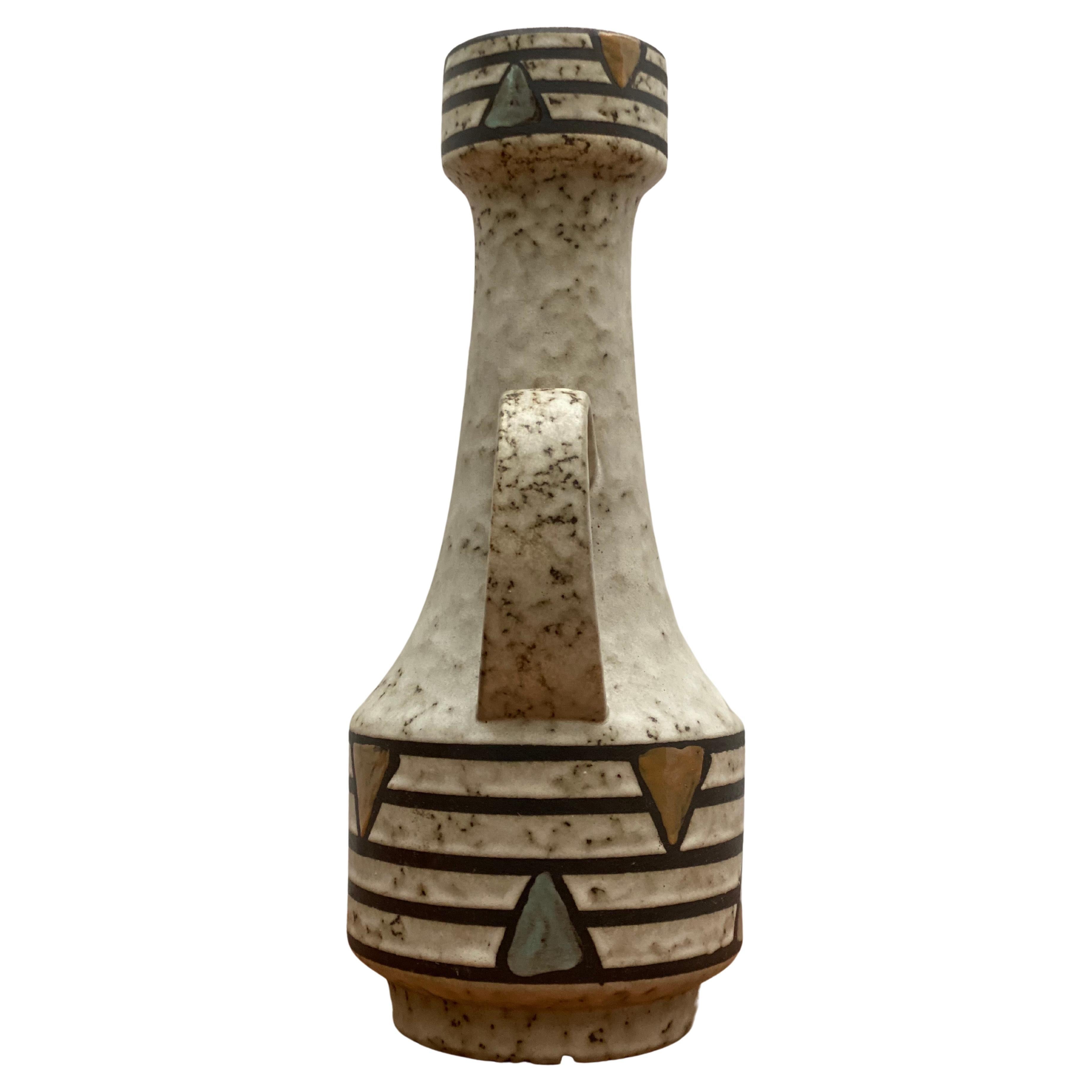 Mid-Century moderno Vaso in ceramica Jasba Form A e Farbe Germania, anni '60 in vendita