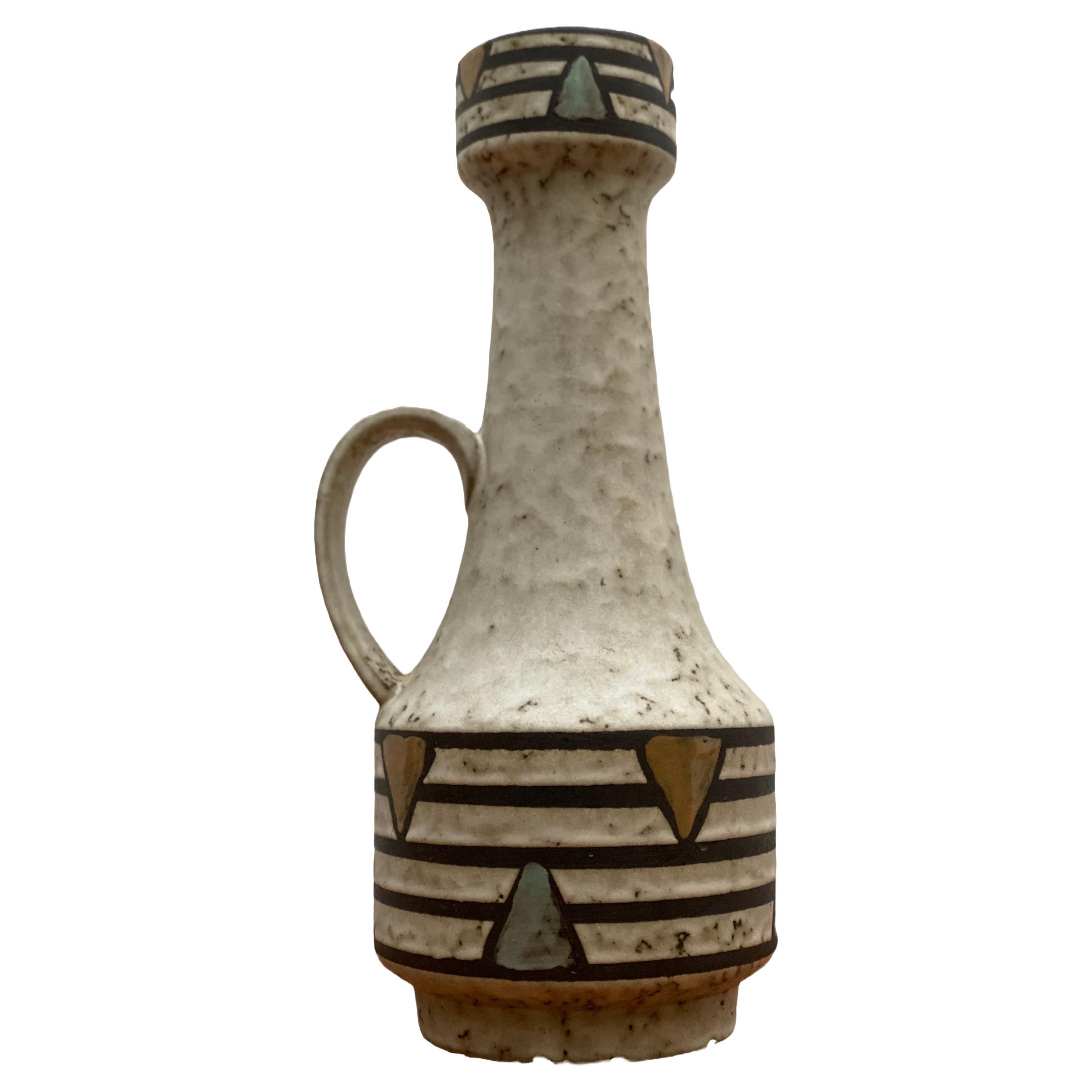 Vase Jasba Ceramic Form and Farbe Germany, 1960s For Sale