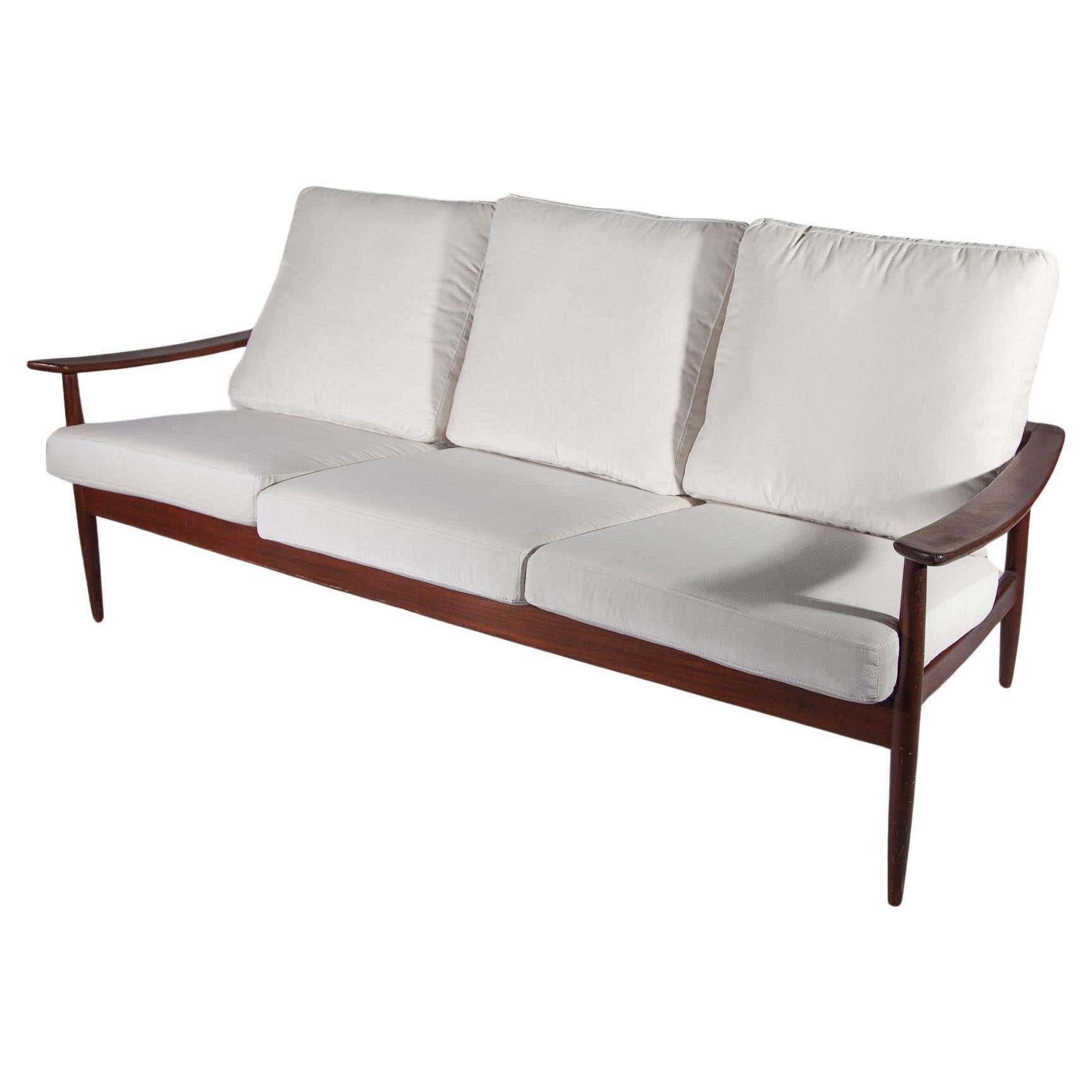 Three Seat Sofa 'U' Frame Arms and Back with Tapered Slats in Style of Ohlsson