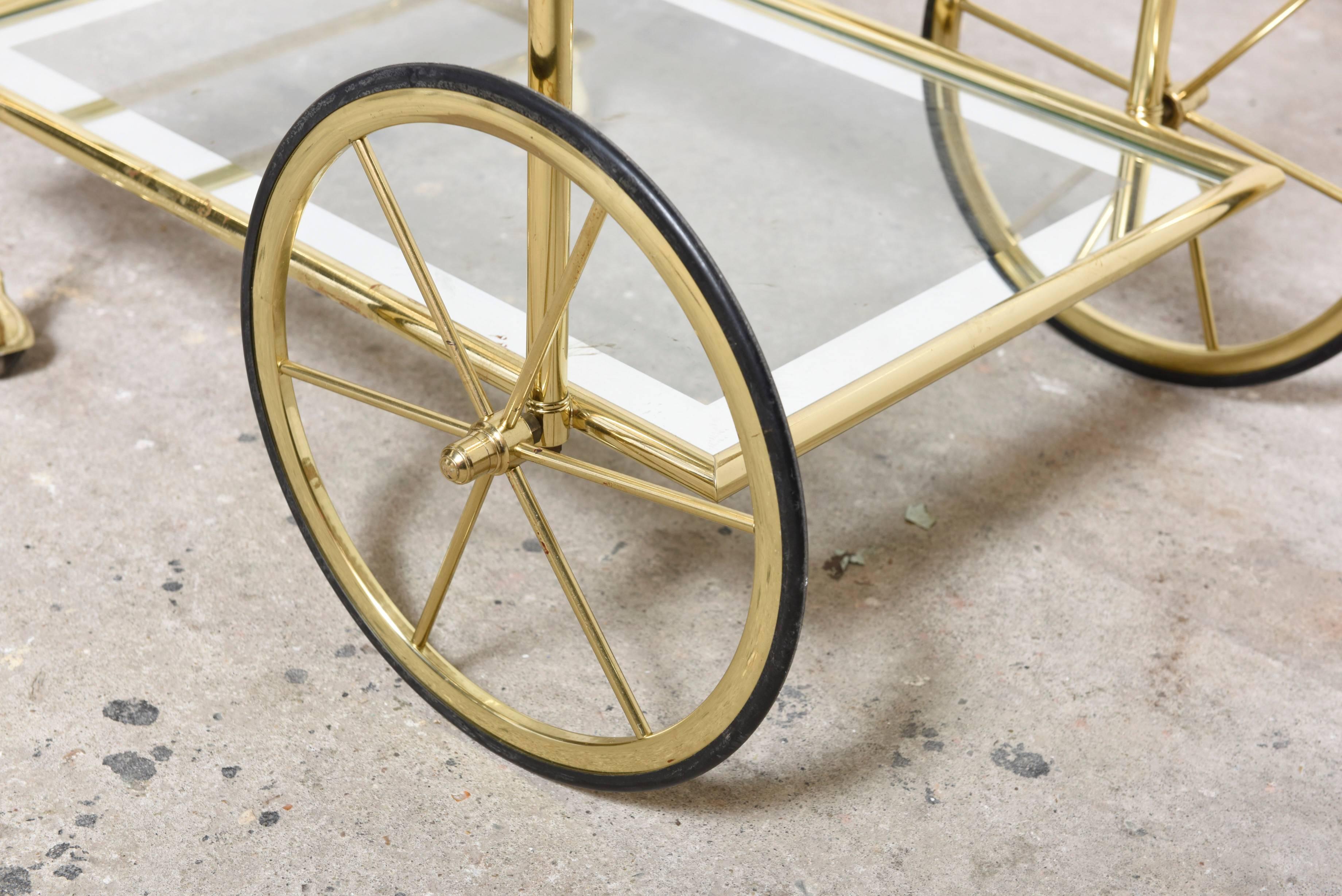 brass barcart