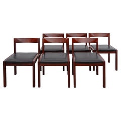 Set Of Six Minimalistic Dining Chairs designed by Alfred Hendrickx, 1959 Belform Set Of Six Minimalistic Dining Chairs designed by Alfred Hendrickx, 1959 Belform