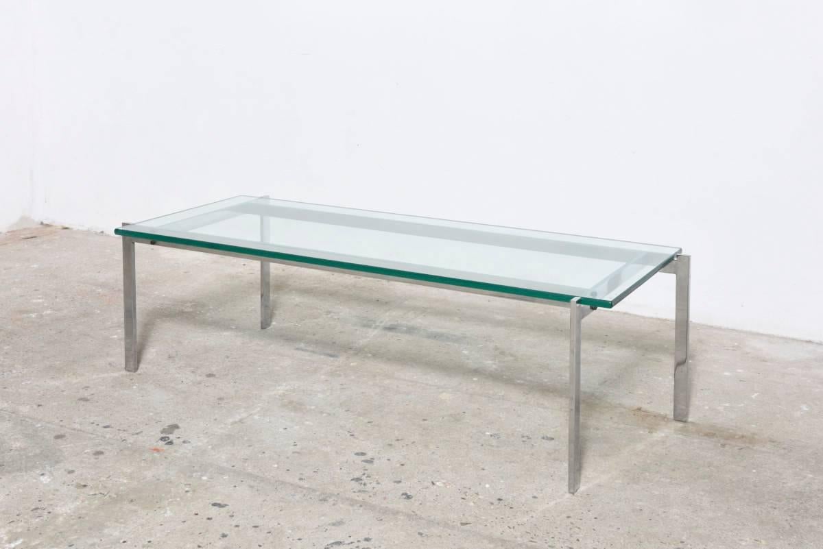 Scandinavian Modern Rectangular Coffee Table in Style of Kjaerholm, Denmark