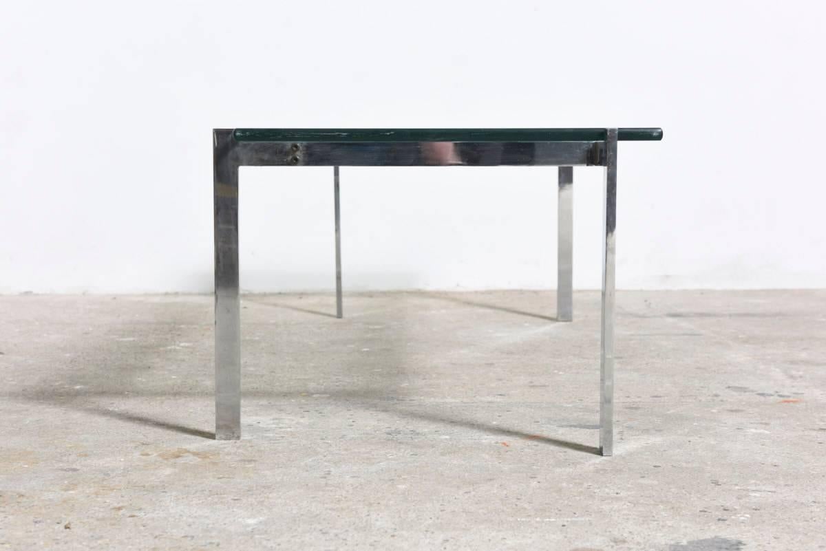 Chrome Rectangular Coffee Table in Style of Kjaerholm, Denmark