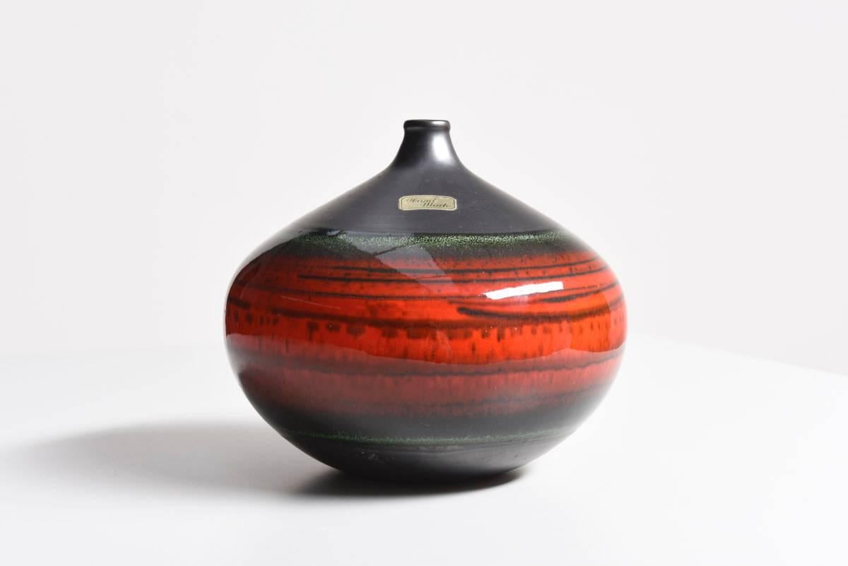 Mid-20th Century Modern Ceramic Vase by the German Factory Waechersbach