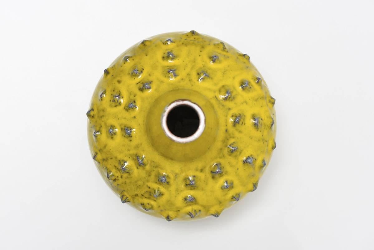 Mid-Century Modern Rare Perignem Yellow Glazed Large Vase Designed by Rogier Vandeweghe