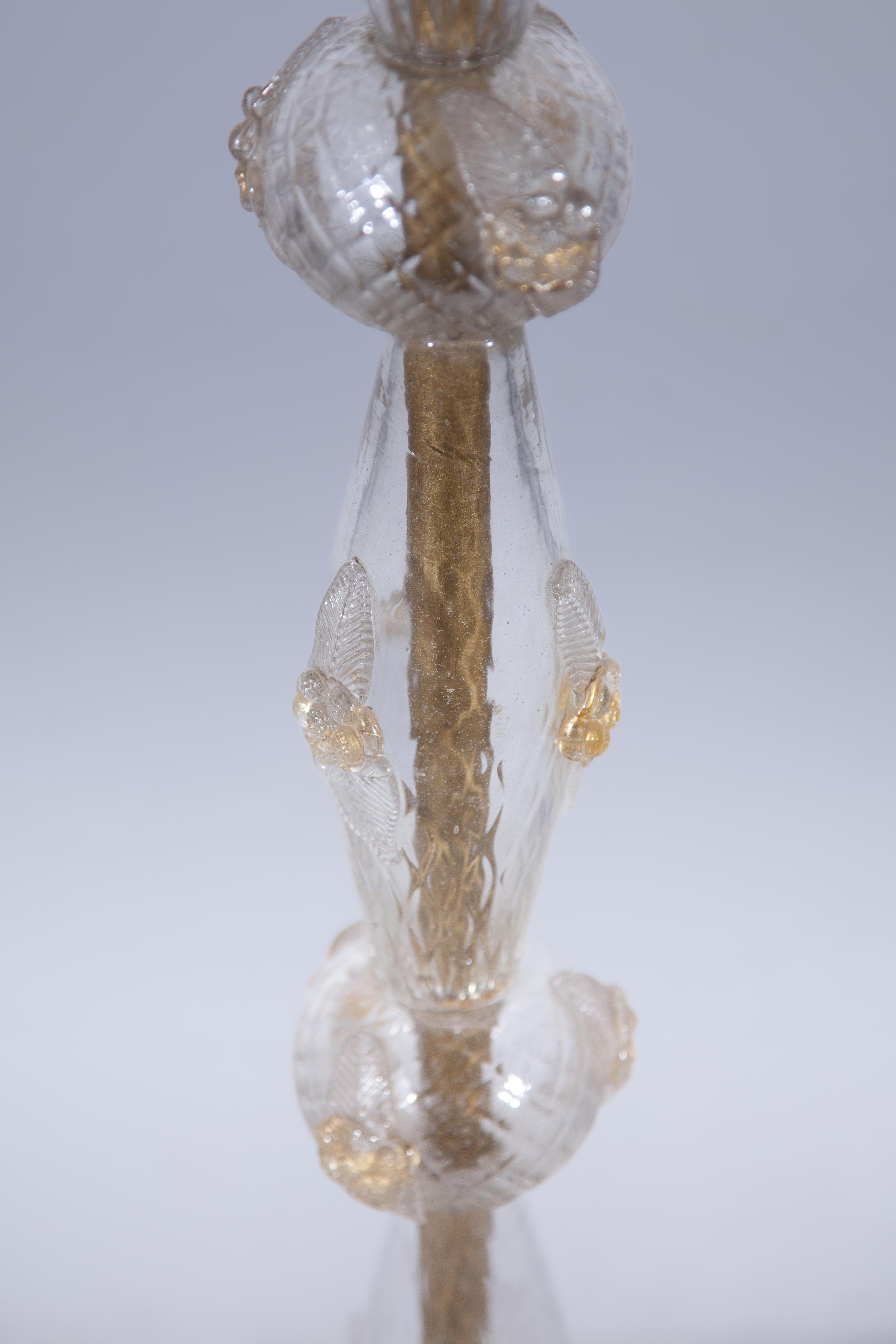 Art deco Murano Floor Lamp attributed by Barovier & Toso, 1930s For Sale 3