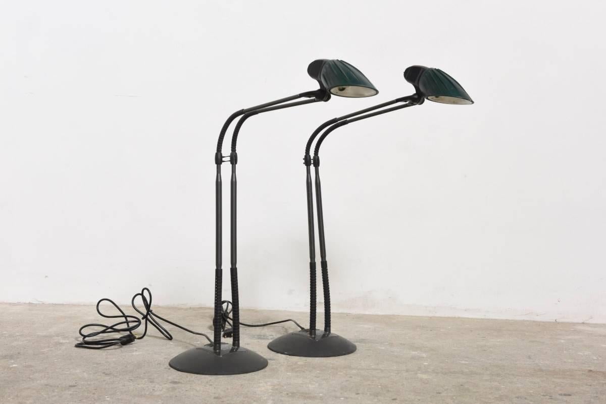 Stephan Copeland: Zweier-Set Schreibtisch-, Tisch- und „Tango“-Lampen für Arteluce (Moderne der Mitte des Jahrhunderts) im Angebot