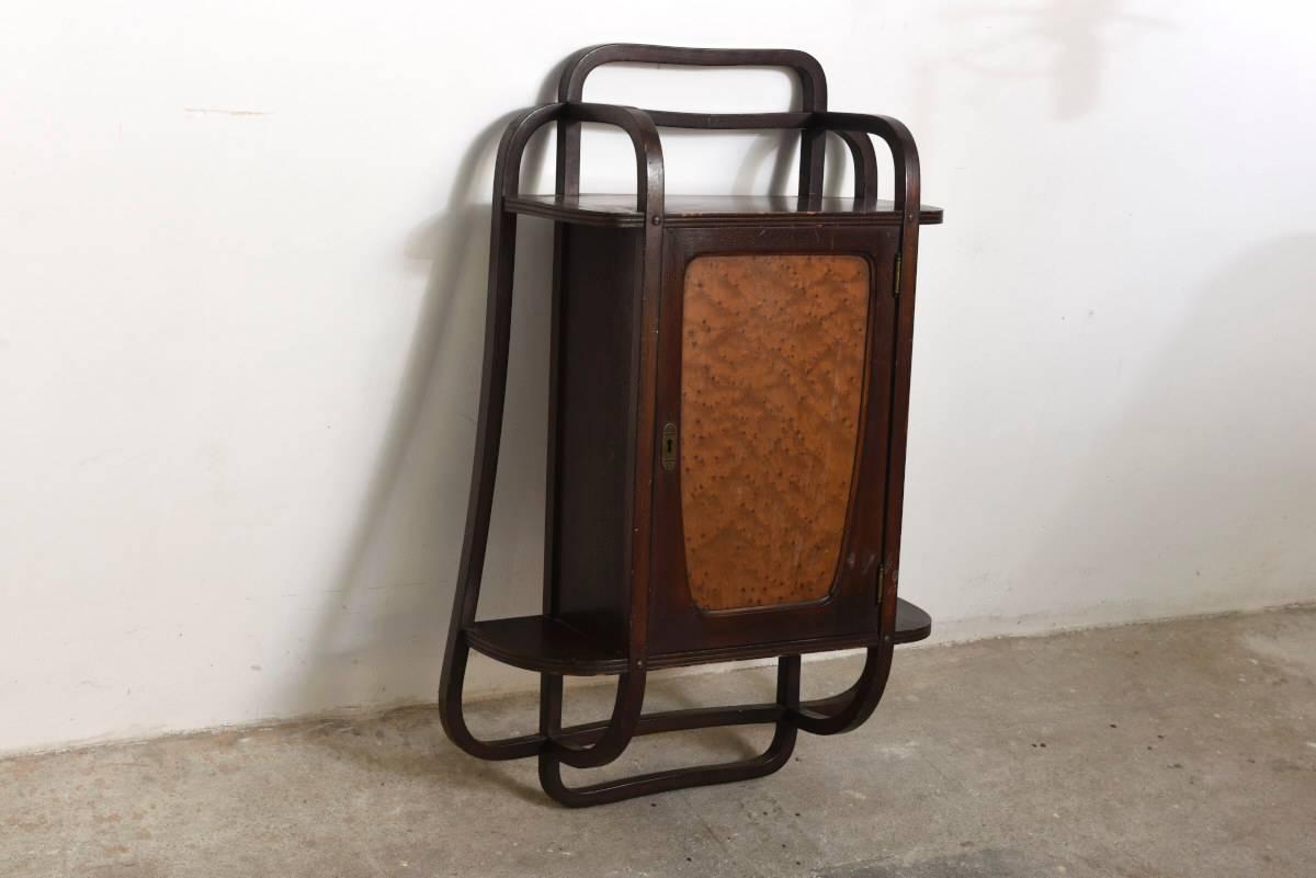 Austrian Art Nouveau Wall Cabinet Vienna Secession Gebruder Thonet Company, Austria
