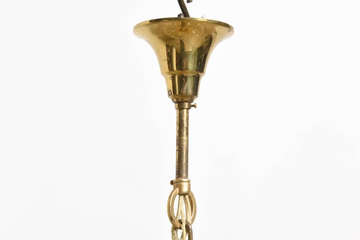 Palwa Jewel, großer Kronleuchter aus vergoldetem Messing und facettiertem Kristall  (Ende des 20. Jahrhunderts)