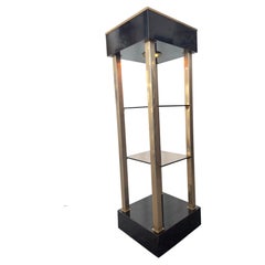 Vintage Mid-Century Modern Belgo Chrom Illuminated Display Stand, 1970s