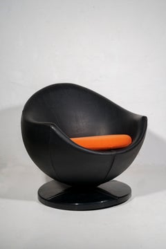 Set of Three Model "Mars" Swivel Lounge Chairs designed by Guariche for Meurop