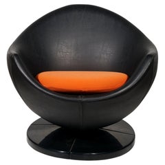 Set of Three Model "Mars" Swivel Lounge Chairs designed by Guariche for Meurop