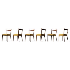 Un ensemble rare de 8 chaises de salle à manger modèle S11, créées par Alfred Hendrickx pour Belform, années 1950