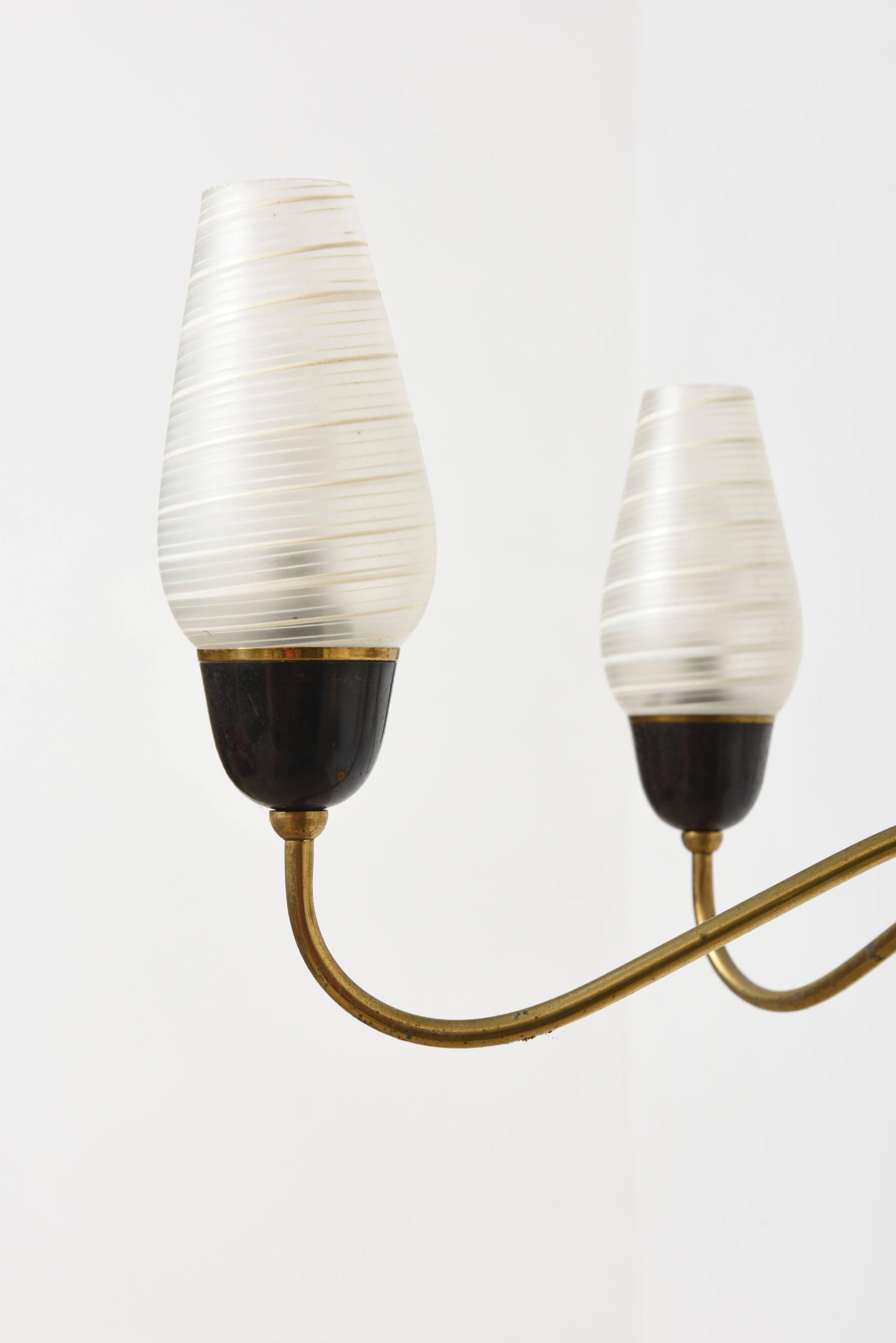 Italian Arredoluce Six-Light Chandelier, 1950s