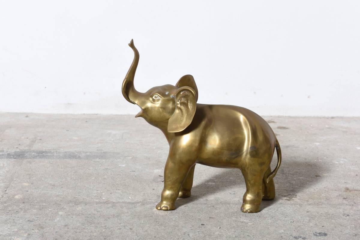 antique brass elephant