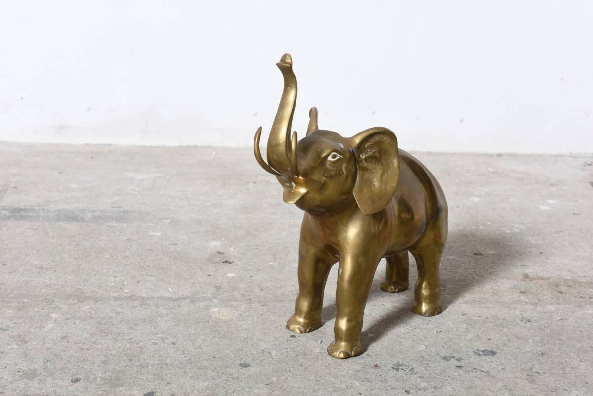 brass elephant statue