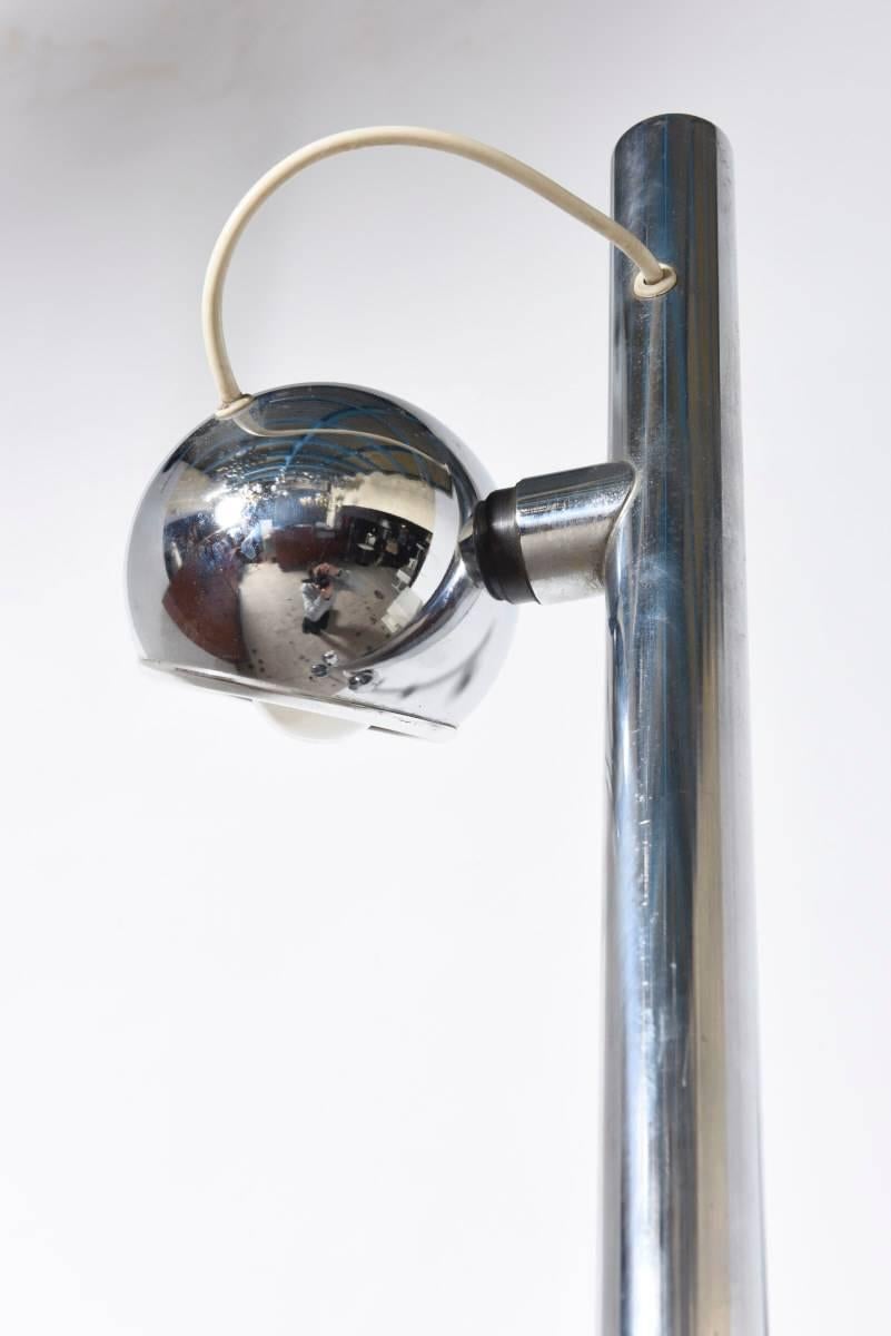 Stilux Tri-Globe Chrome Floor Lamp In Good Condition For Sale In Antwerp, BE