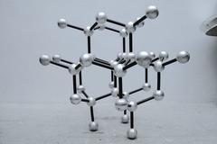 Large Vintage Aluminium Atomic Model Sculpture
