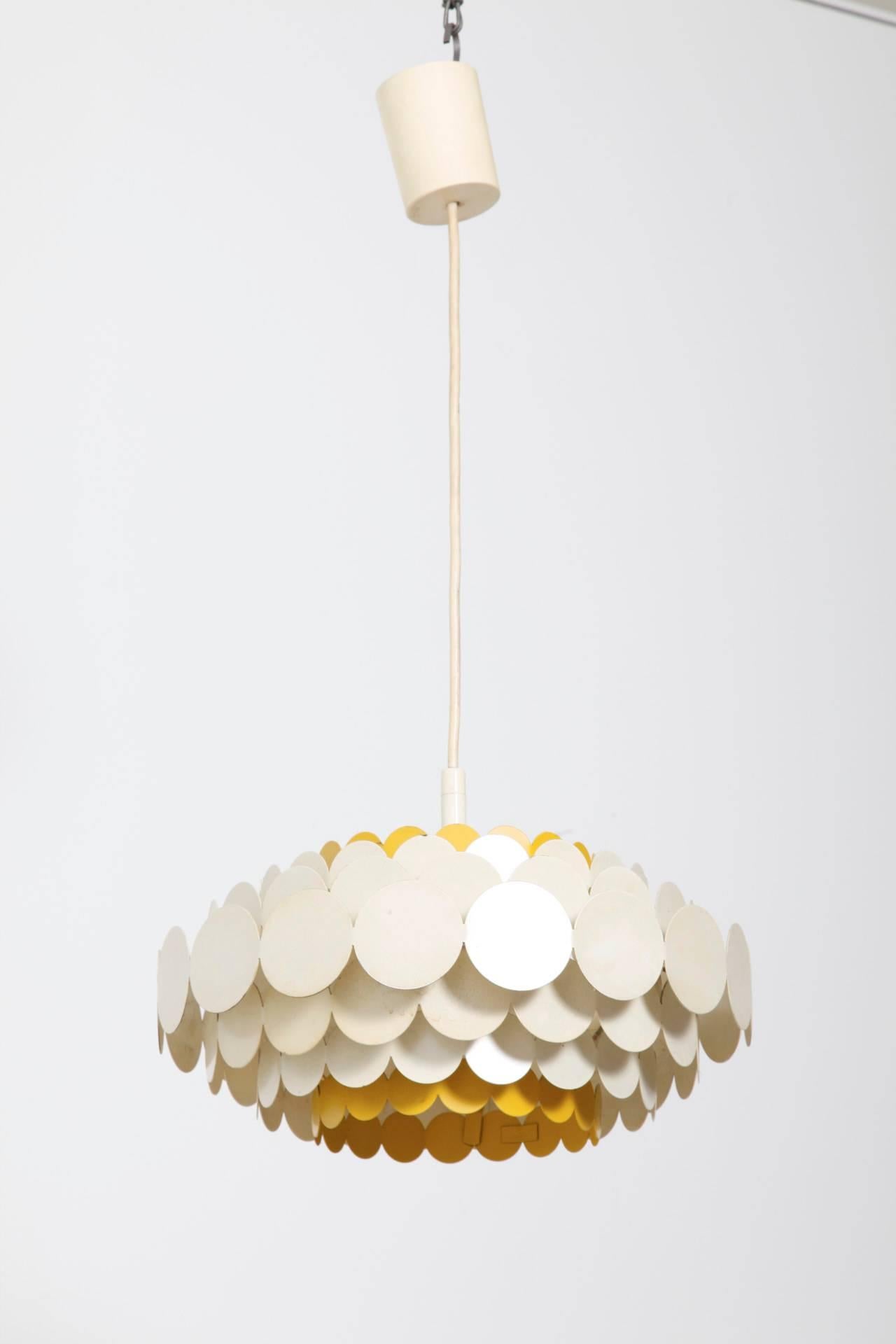 Very nice 1950s pendant for a soft atmospheric lighting in the living room or kids room.