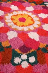Large Round  Pop-Art Rya Rug from Unika Vaev