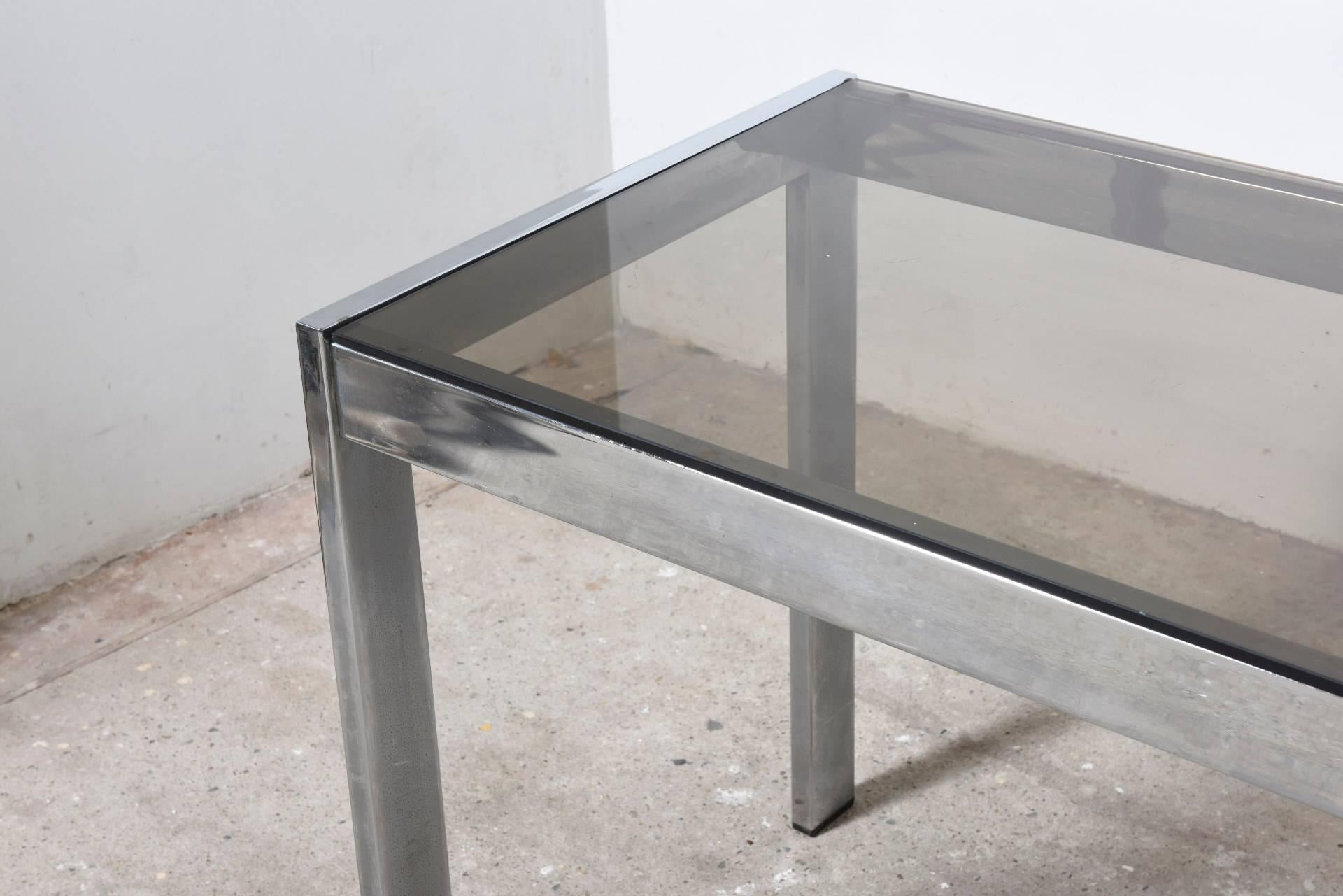 Mid-Century Modern Chrome Console Table by Belgo Chrome In Excellent Condition In Antwerp, BE