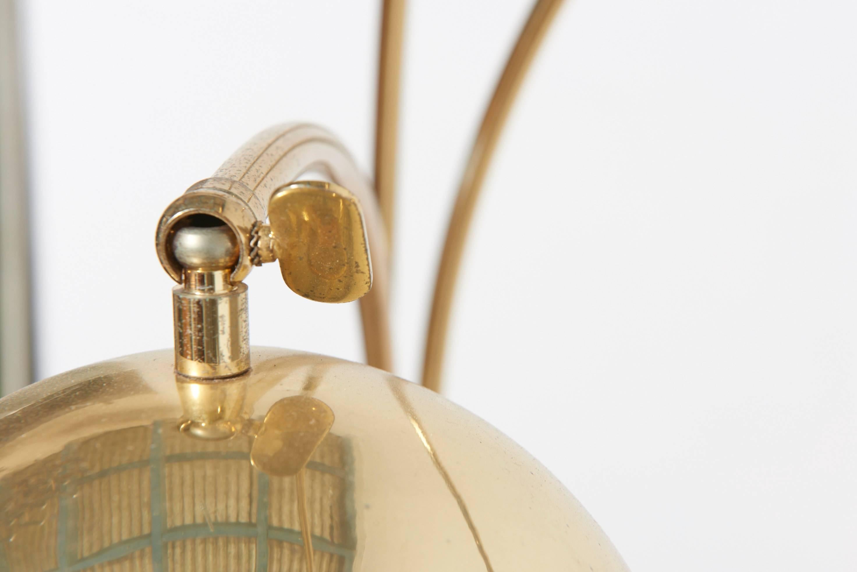 globe arc floor lamp