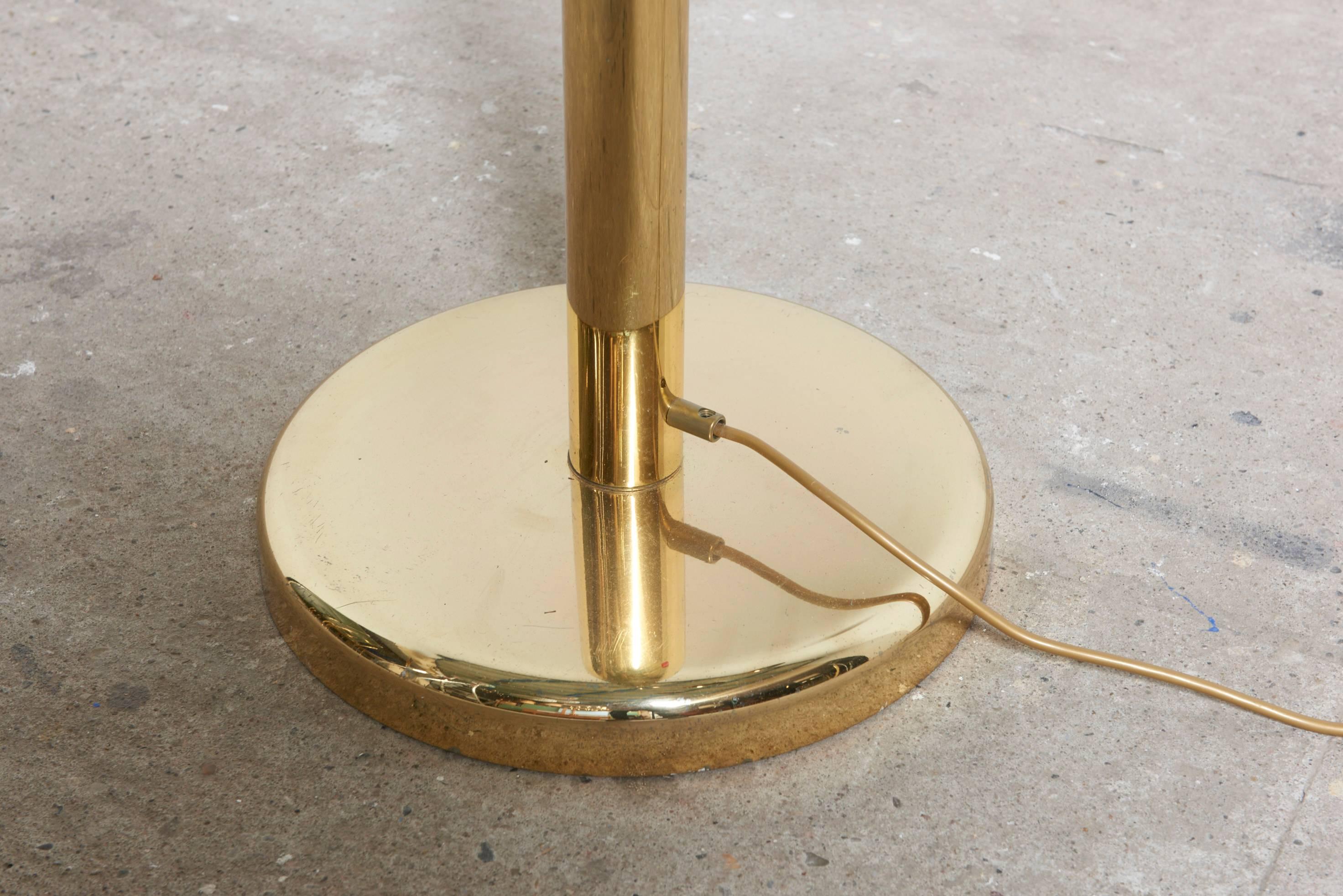 20th Century Brass Arc Floor Lamp with Three Adjustable Arms by Goffredo Reggiani, Italy