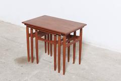 Set of Three Nesting Danish Teak Side Tables