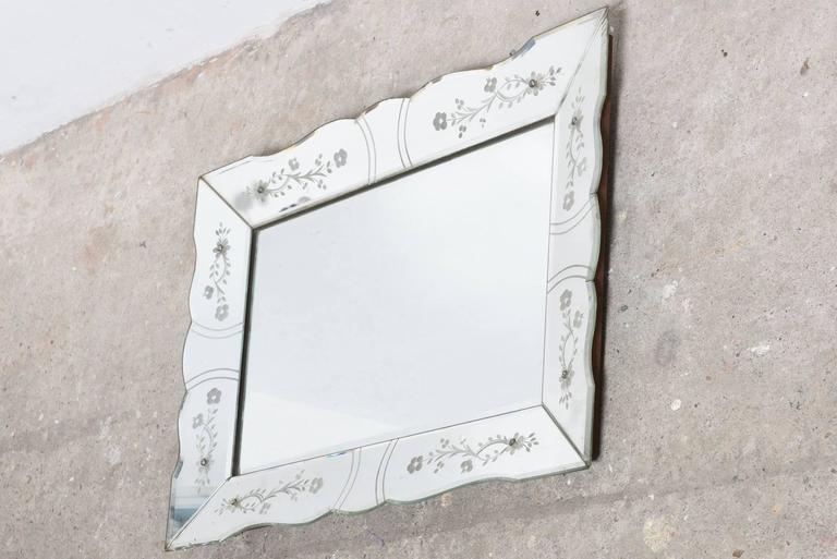 Vintage French Bevelled Edge Mirror For At 1stdibs Vintage French Bevelled Edge Mirror For