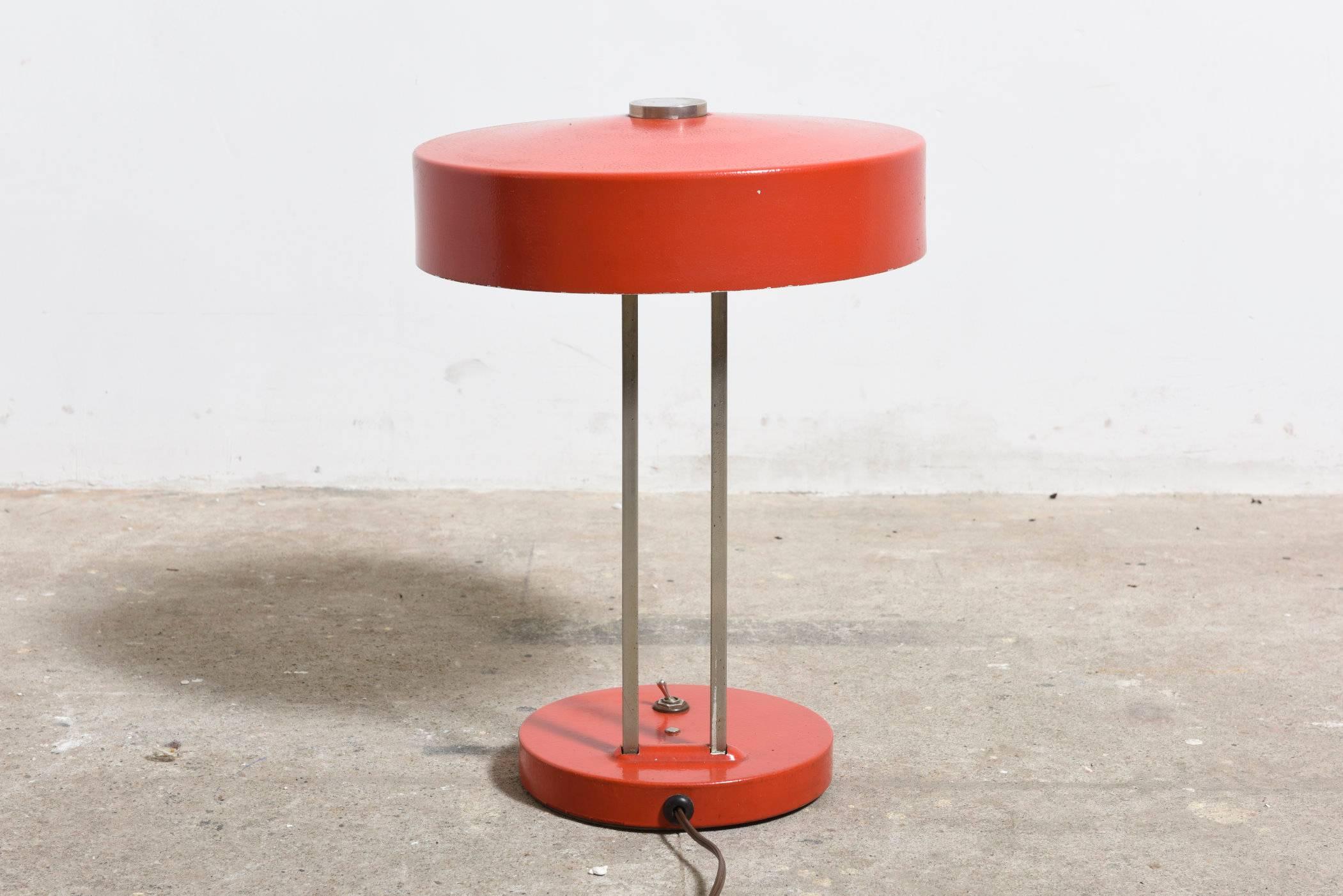 German Red Kaiser Bauhaus Adjustable Desk Light