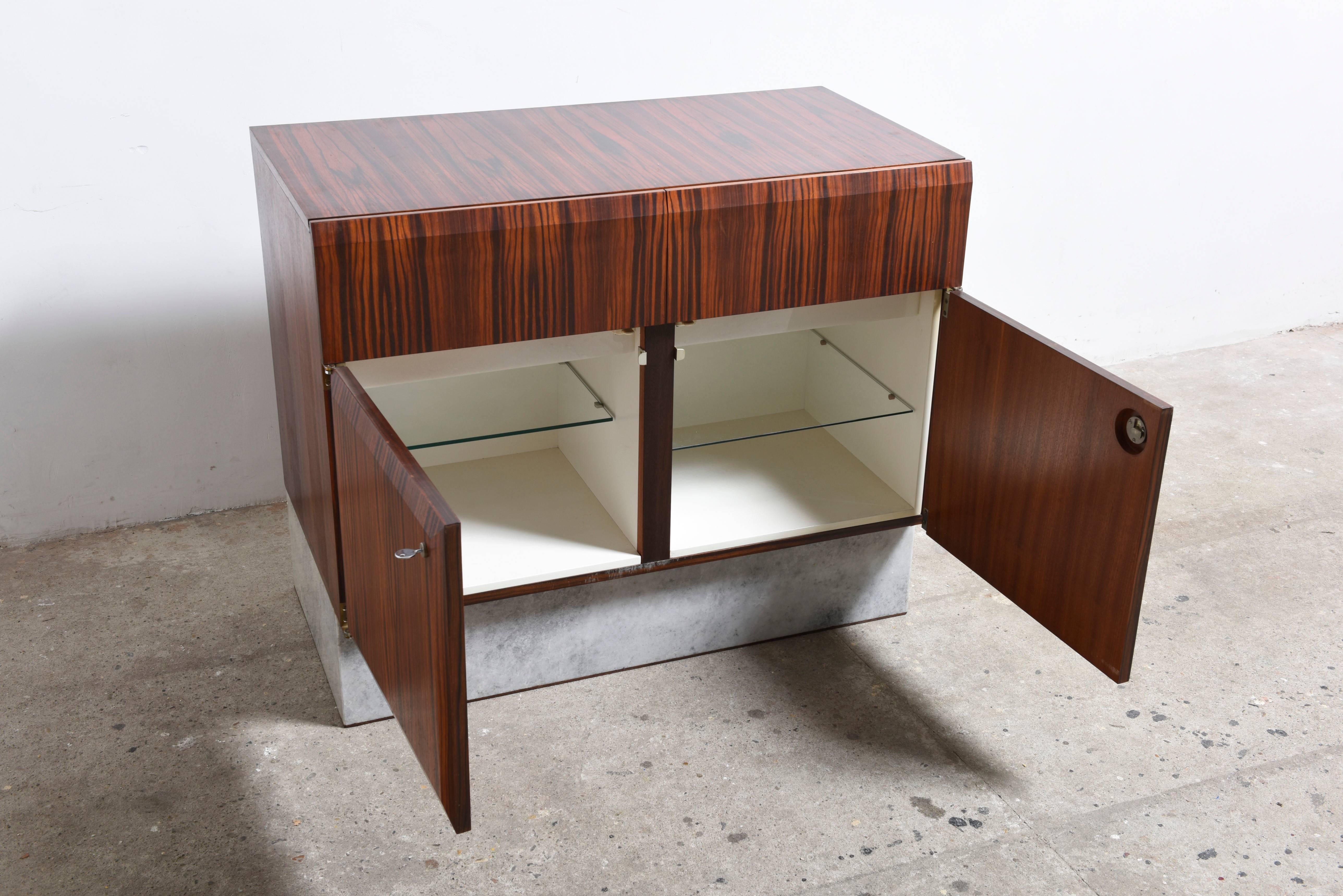 Hand-Crafted Handcrafted 1960s Brutalist Bar-Sideboard by De Coene Belgium For Sale