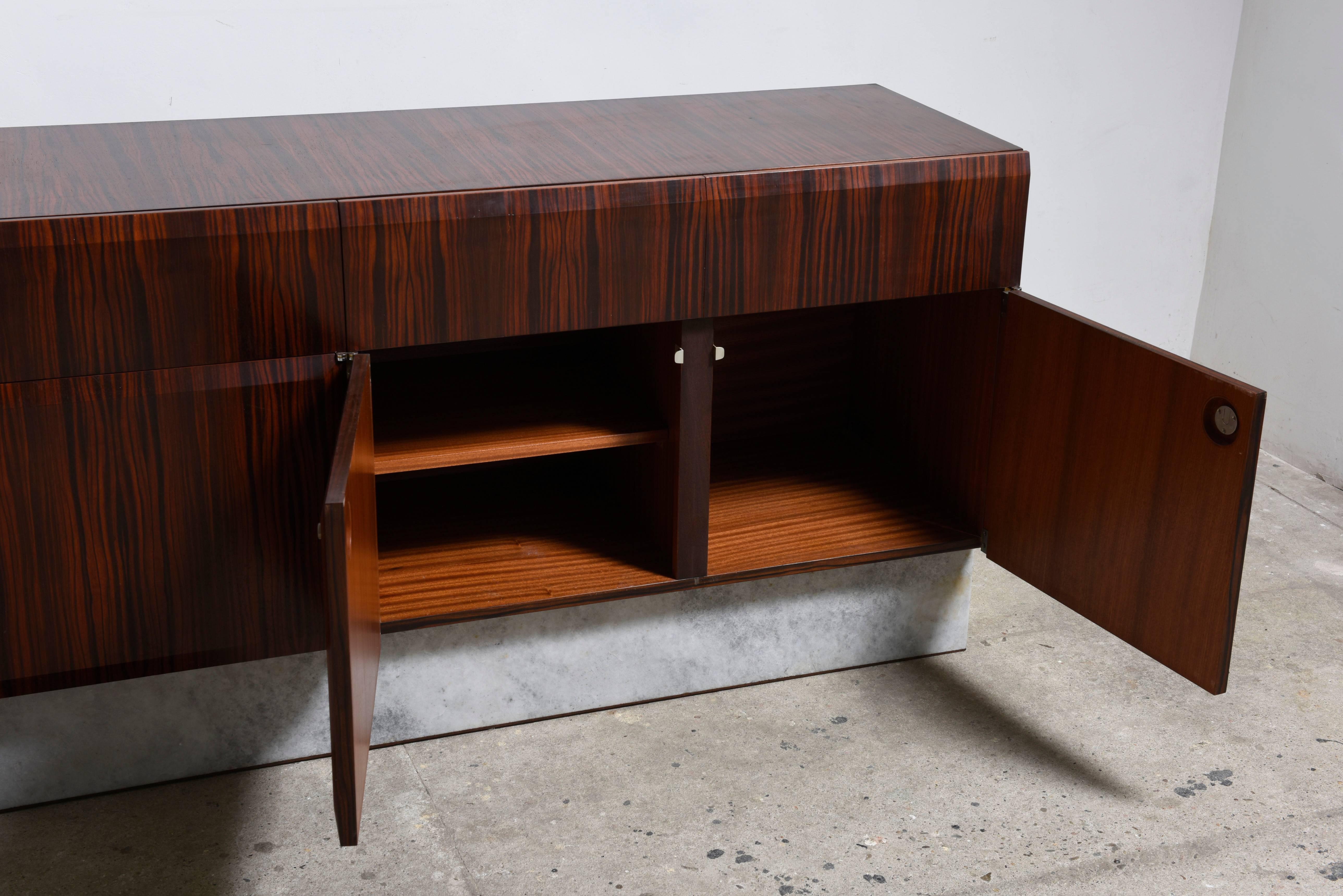 Mid-20th Century Large Brutalist 1960s Sideboard by the De Coene Freres, Belgium