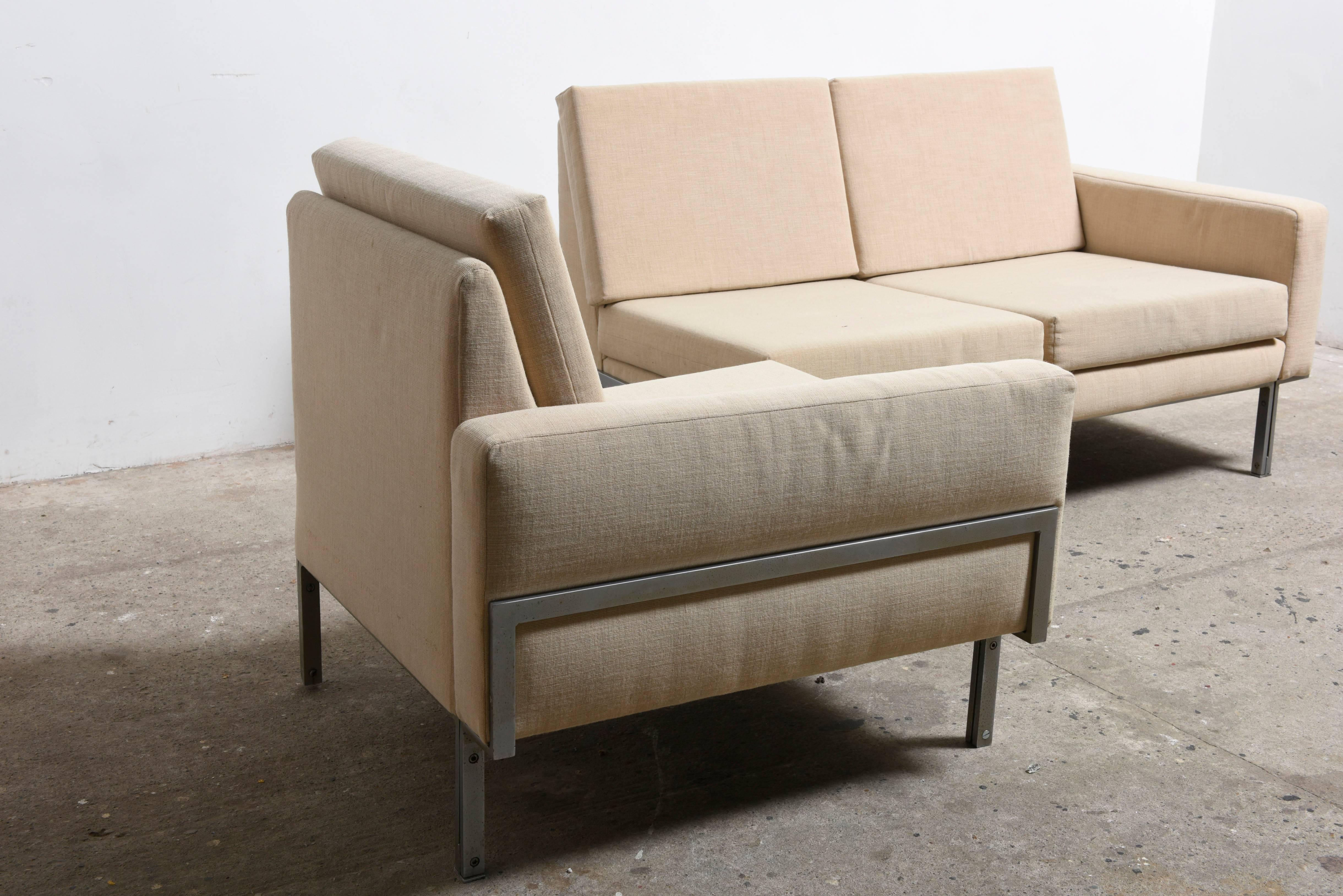 Modulares Mid-Century-Modern-Sofa, 1960er-Jahre (Belgisch) im Angebot