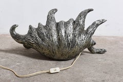 Large Sculpture Seashell Night Light Display Table-Floor Lamp, 1960s