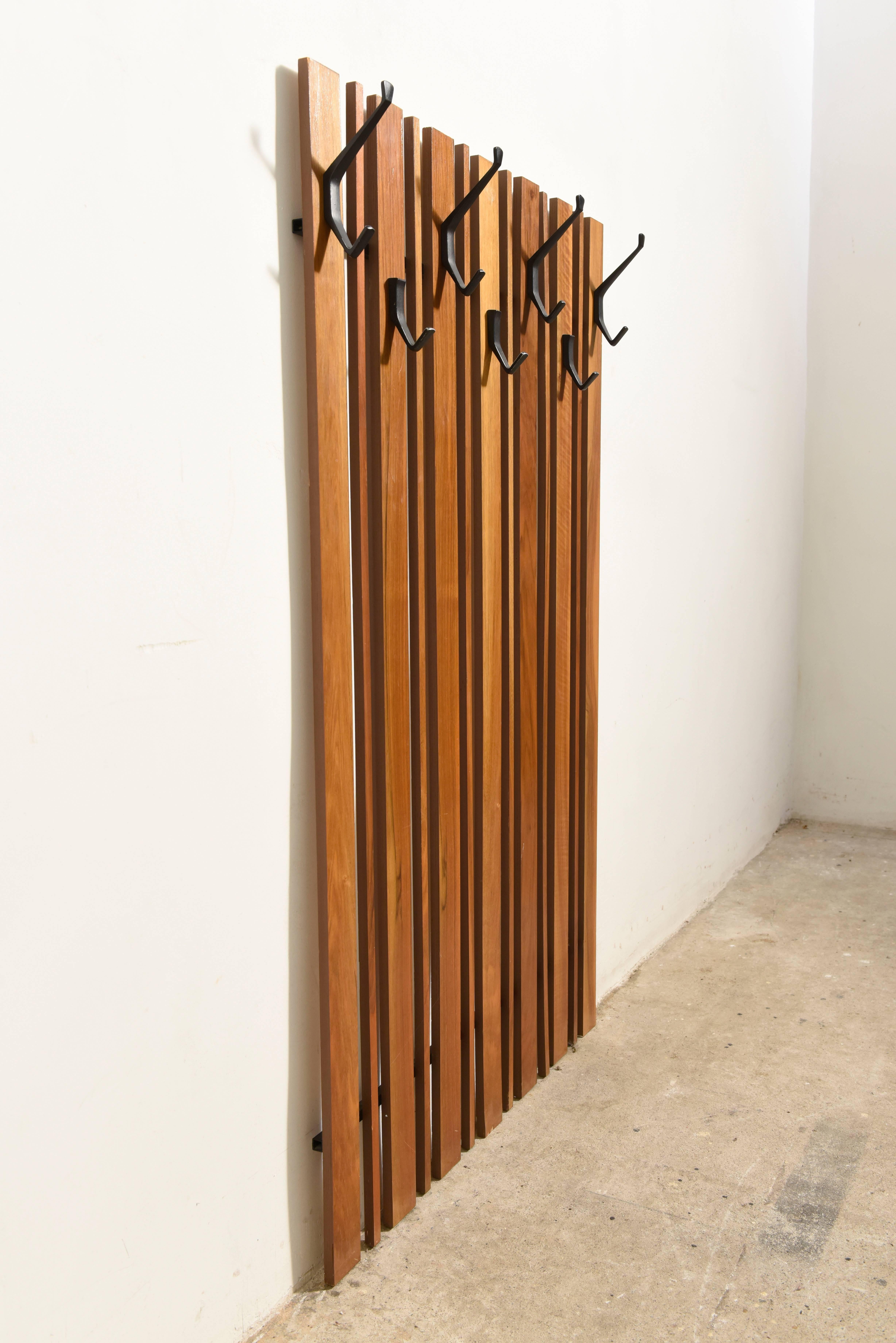 wall panel coat rack